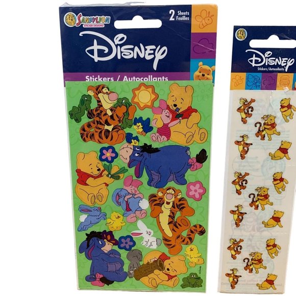 Vintage Disney Sandylion Stickers Winnie the Pooh And Dora The Explorer New - Picture 2 of 3